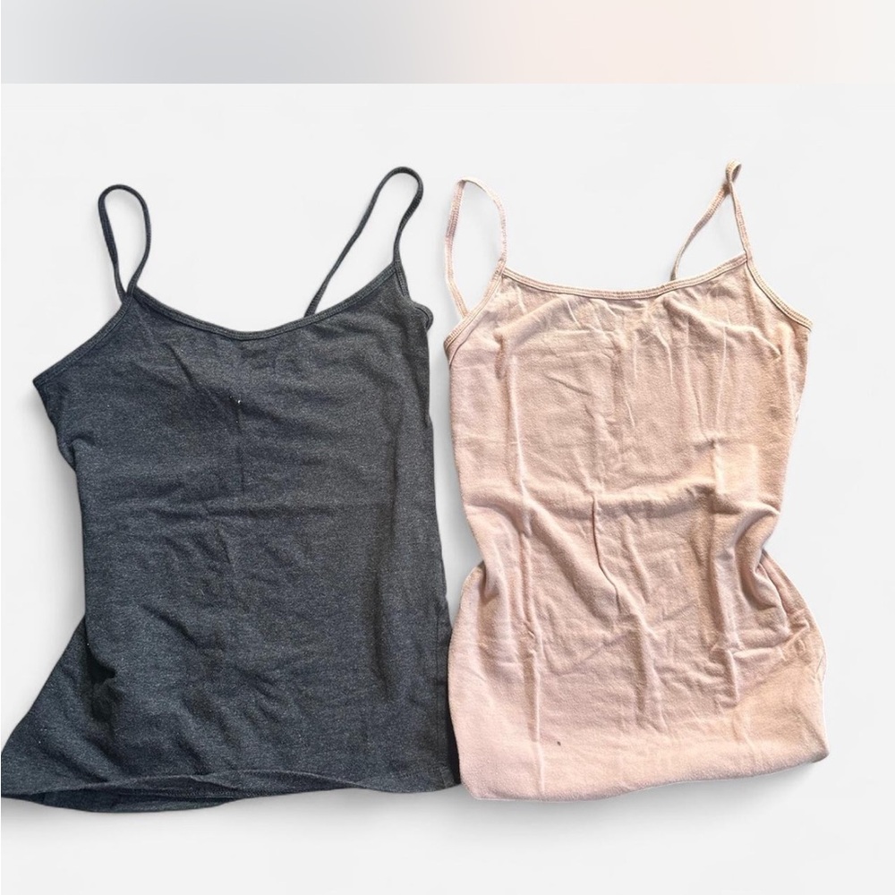 H&M Spaghetti Strap Tops - Black and Cream